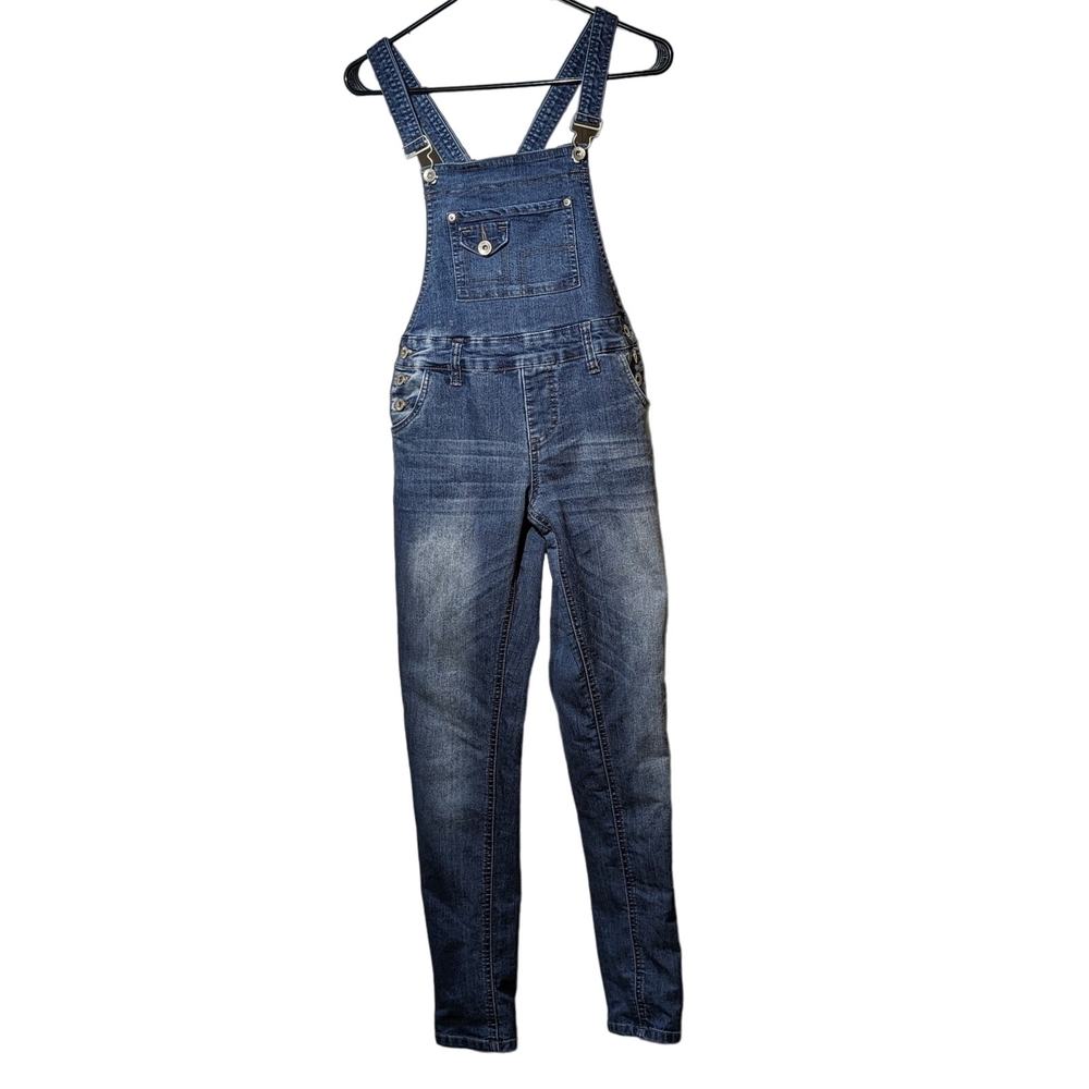 YMI Los Angeles USA Made Bib Overalls Blue Stretch Juniors Size 5